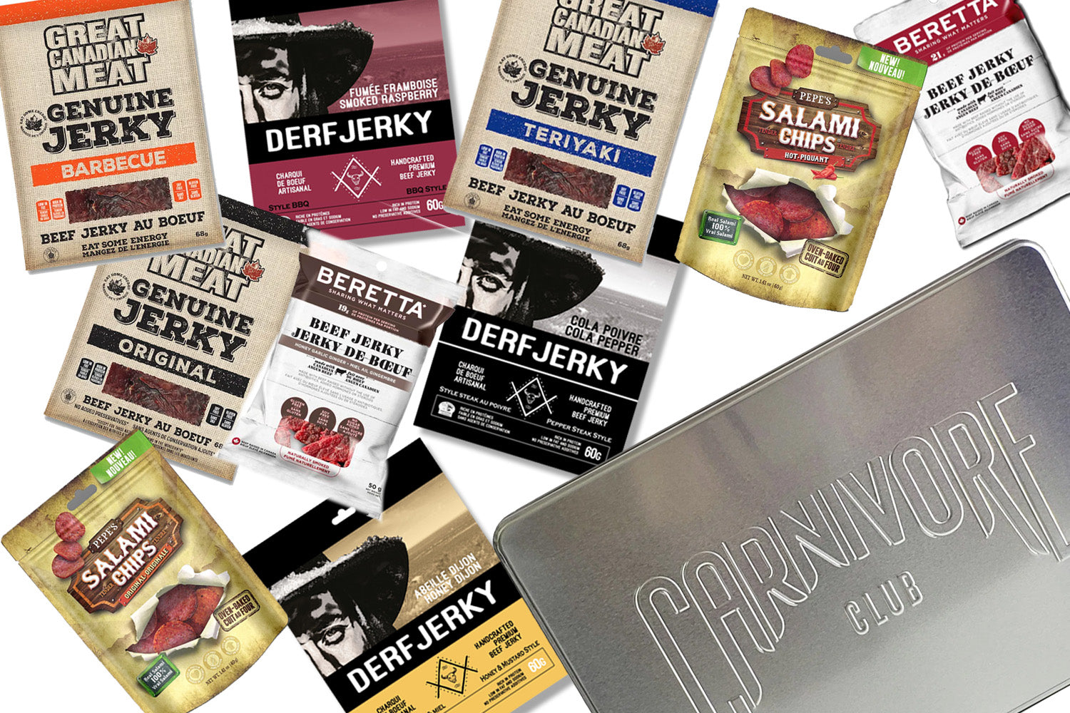 Jerky Gift Tin (10 Packs of Jerky!)